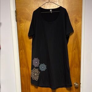 Instant Message Plus Size T Shirt Dress